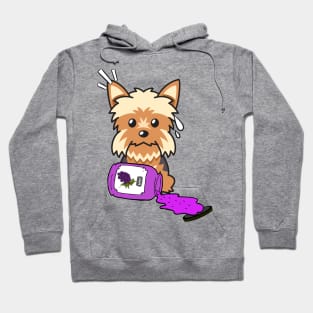 Naughty Yorkshire Terrier Spills a jar of grape jam! Hoodie